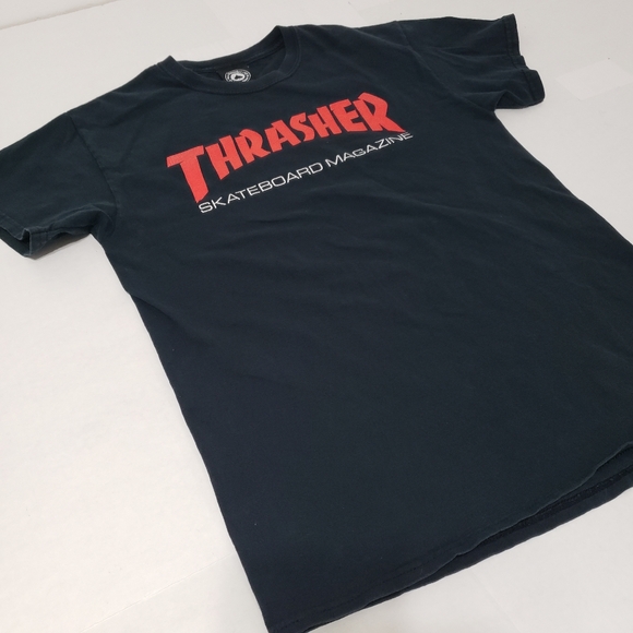 Thrasher Skateboard Magazine crewneck t-shirt Men's medium black - Picture 8 of 9